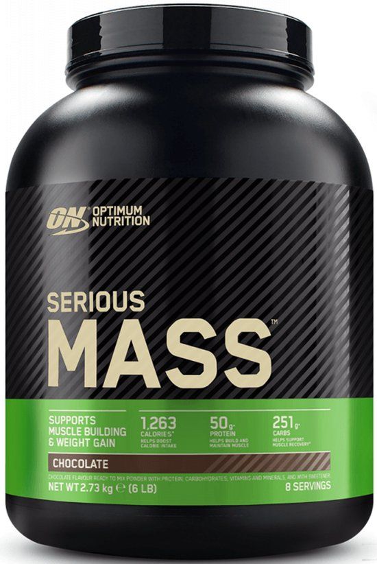 Optimum Nutrition Serious Mass - Weight Gainer / Mass Gainer - Chocolade Smaak - 2724 Gram (8 shakes) - 1 Pot