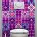 Stickers Azulejos Stickers voor wandtegels 15 x 15 cm Violet Byzantine