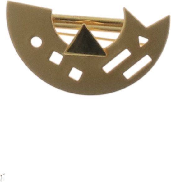 Behave Broche Goudkleurig - Geometrisch - Dames - 4.5 cm