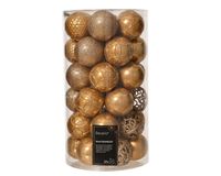 Decoris Kerstballen d6h bruin II