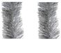 Guirlandes de Noël - 6x pièces - argent - aluminium - 10 x 270 cm - décorations de sapin de Noël