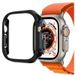 Phonillico® Apple Watch ULTRA 49 mm Harde Beschermhoes Zwart met Gehard Glas