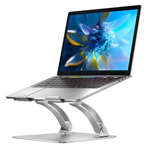 Nulaxy Laptophouder, ergonomisch, laptopstandaard, verstelbaar, van aluminium, compatibel met MacBook, Air Pro en andere laptops, 10-17 inch