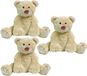 Happy Horse 3x stuks beige pluche knuffelbeer Boogy 35 cm