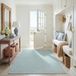 SAFAVIEH Courtyard Collection Vloerkleed - 150 cm x 185 cm, Aqua & Grijs