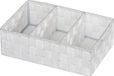 Wenko Organizer ADRIA - badkamer opbergbox, wit, kunststof, rechthoek, 6 l, met handgreep, 3 vakken, 32 x 10 x 21 cm