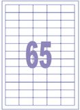 Kangaro etiket - inkjet/laser/kopieer - 38,1x21,2mm - 100 vel - 65 stickers per vel