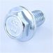 Vis à métaux tête hexagonale TH M12x40 embase collerette crantée acier zingué - 100 pièces