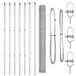 vidaXL - Gaashek - Zeshoekig - Met grondbevestiging - 10 x 1,6 m - Zilver - Mesh