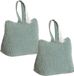 Item International Item Deurstopper Rib - 2x - met kwast - mintgroen - polyester