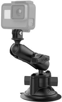 RAM Mounts RAM-B-166-GOP1U Suction Cup Mount with Universal Action Camera Adapter