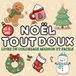 NOËL TOUT DOUX - livre de coloriage mignon et facile: 40 coloriages de Noël pour enfants dès 3 ans