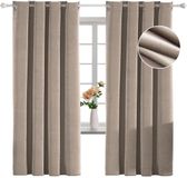 OEM Shenzhen Haorui Industrial Technology Co., Ltd. Verduisterende Fluwelen Gordijnen - Thermisch Isolerend - 2 Stuks - Camel - 140x180cm