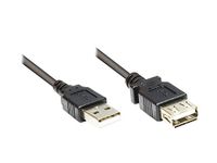 Good Connections Verlengkabel USB Easy Plug A naar Socket zwart Zwart 1,80 m
