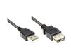 Good Connections Verlengkabel USB Easy Plug A naar Socket zwart Zwart 1,80 m