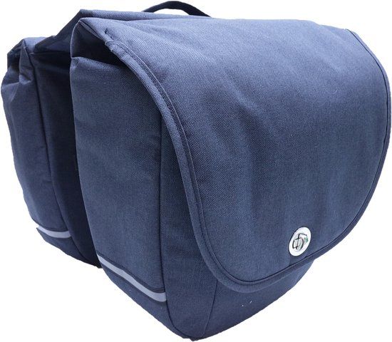 BECK Pick-Up Dubbele Fietstas - 40L - Blauw - Waterafstotend - Achter - Elektrische Fiets