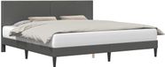 vidaXL Bedframe met hoofdeinde Donkergrijs 180 x 200 cm Corduroy stof