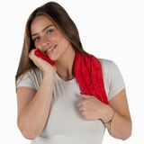 Chillaxy Pittenzak - Coussin aux noyaux de cerise Oblong - Coussin chauffant micro-ondes - Rouge