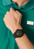 Aston Martin GPQ Quartz Analoog Horloge Groen Kast Staal Groen/Zwart Band Siliconen Groen/Zwart 40mm