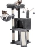 Merkloos / Sans marque EliteNest® Kattenkrabpaal Toren Grijs