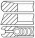 GOETZE Jeu de segments de pistons pour OPEL: Movano, Vivaro & RENAULT: Laguna, Mégane, Scénic, Trafic, Espace, Latitude, Vel Satis (Ref: 08-422007-00)