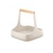 Guzzini - Tierra, ALL TOGETHER, Tafelorganizer van gerecycled plastic en hout - Melkwit, 22x22xh22,5 cm - 179300156