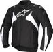 Alpinestars T-Jaws V4 waterdichte motorfiets textieljas - Zwart/wit - Maat M