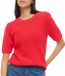 VILA VIDALO O-NECK S/S KNIT TOP - NOOS Femme T-shirt
