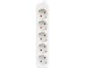 Lanberg Power Strip - 5 Sockets Schuko, 3 m, White