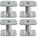 Simpson Strong Tie Lot de 4 pieds de poteau de petite dimension PPmini70