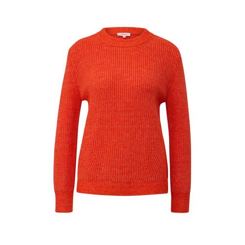 s.Oliver Gebreide Trui Oranje