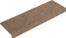 vidaXL Trapmatten zelfklevend 15 stuks 65x21x4 cm beige rechthoekige rand