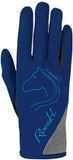 Roeckl Tryon Kinder Paardrijhandschoenen Blauw Leer S