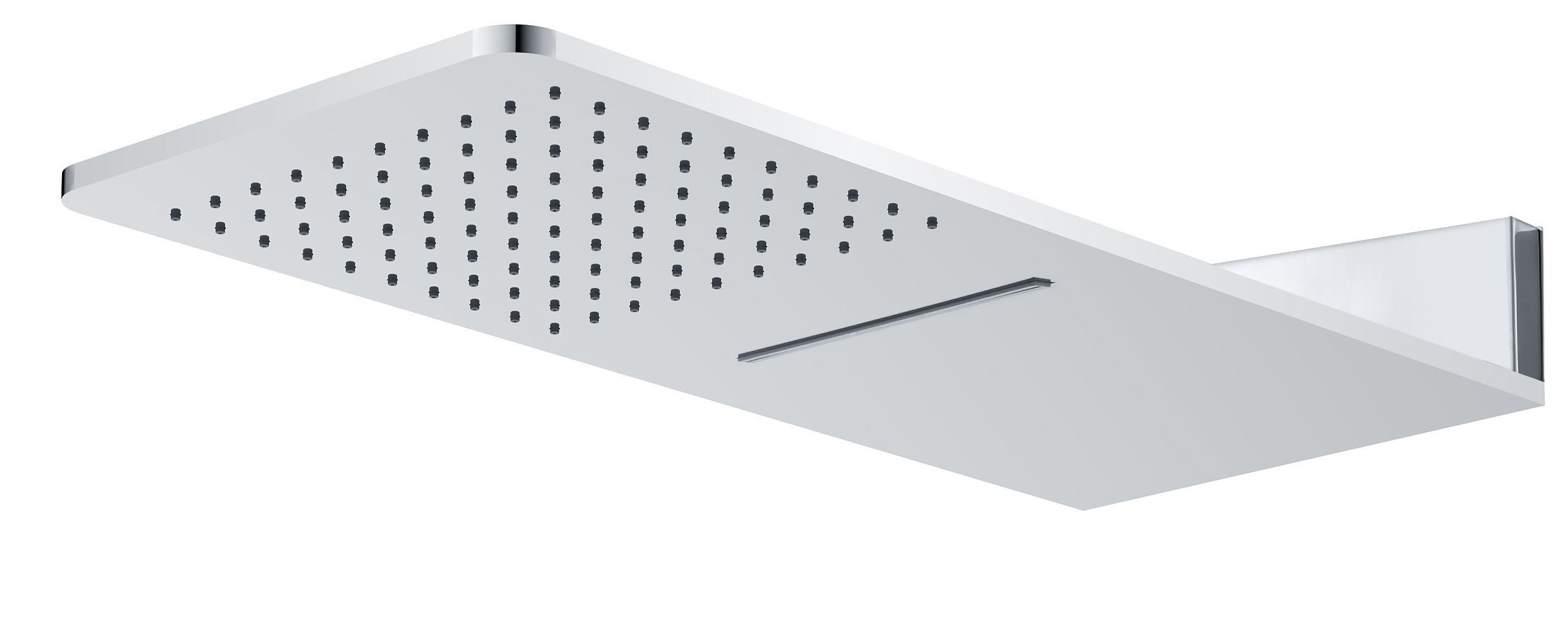 Wiesbaden Hydro Luxe Wand Hoofddouche Vierkant Chroom 235x55 - 8718053679631