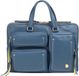 DuDu Aktentas Leder 36 cm Laptopvak - 34cm (14 duim) - denim blue