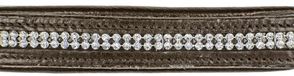 HKM Diamond Leren Halster Bruin Full