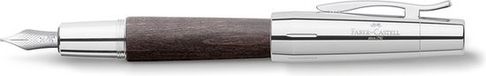 Faber-Castell Vulpen E-motion Chroom/Zwart Perenhout M
