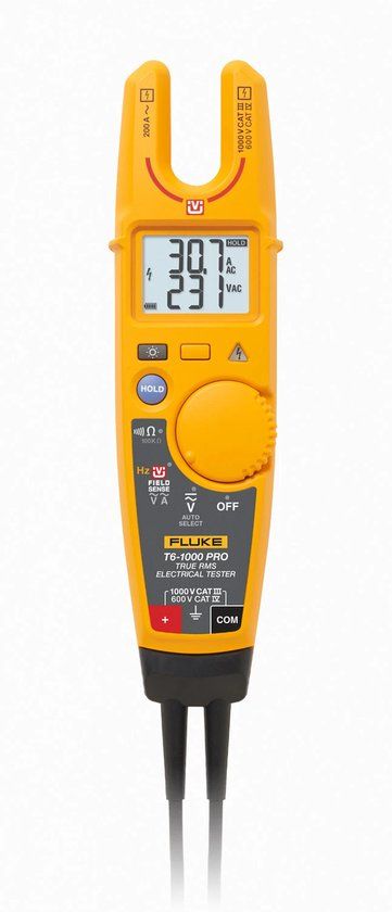 Fluke T6-1000 PRO Digital TRUE-RMS Spannings- Doorbel- En Stroomtester