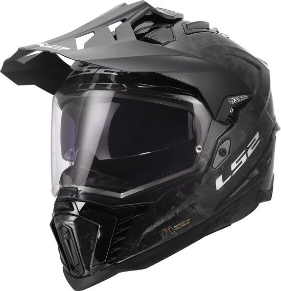 LS2 MX701 Explorer Carbon Forged Endurohelm - Grijs