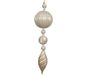 Decoris boule de Noël 28cm plastique perle 1 pièce