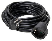 Kopp 143405049 Verlengstuk veiligheidscontacten, 10 m, zwart