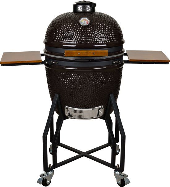 Grizzly Grills Large Lite - Kamado Barbecue - Ø47cm - Zwart - Inclusief Kolenmand en Regenhoes