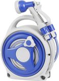 Merkloos Tuin Slanghaspel | 13m met 8-in-1 Spuitmondstuk & Spray Lock – Inclusief Opbergsteun