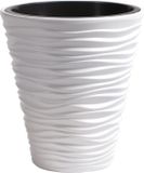 Prosperplast Plantenpot Sand Dunes - wit - D30xH33 cm