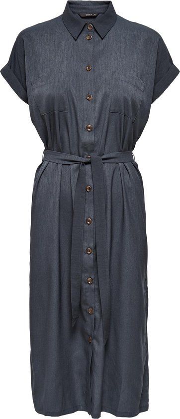 ONLY ONLHANNOVER S/S SHIRT DRESS NOOS WVN Women's Dress - Size 40 - Blue