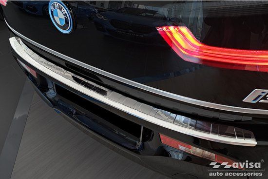 RVS BMW RVS Achterbumperprotector passend voor BMW i3 (i01) Facelift 2017- 'Ribs'