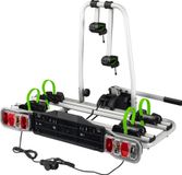 Wiltec fietsendrager voor 2 fietsen, achterklepdrager tot 60 kg, inklapbare fietsendrager voor trekhaak, fietsendrager met diefstalbeveiliging