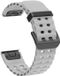 Merkloos / Sans marque Garmin Universeel Quickfit 26MM Bandje met Gesp Silliconen Grijs