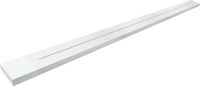 SCHWAIGER Configureerbare stekkerdoos, 100 cm, wit, stroomrail in aluminium design voor modulaire stopcontacten, individueel instelbaar, VDE-gecertificeerd en perfect voor keuken, kantoor en