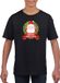 Bellatio Decorations Shoppartners Bv Kerst t-shirt voor kinderen met Kerstman print - zwart - 134/140